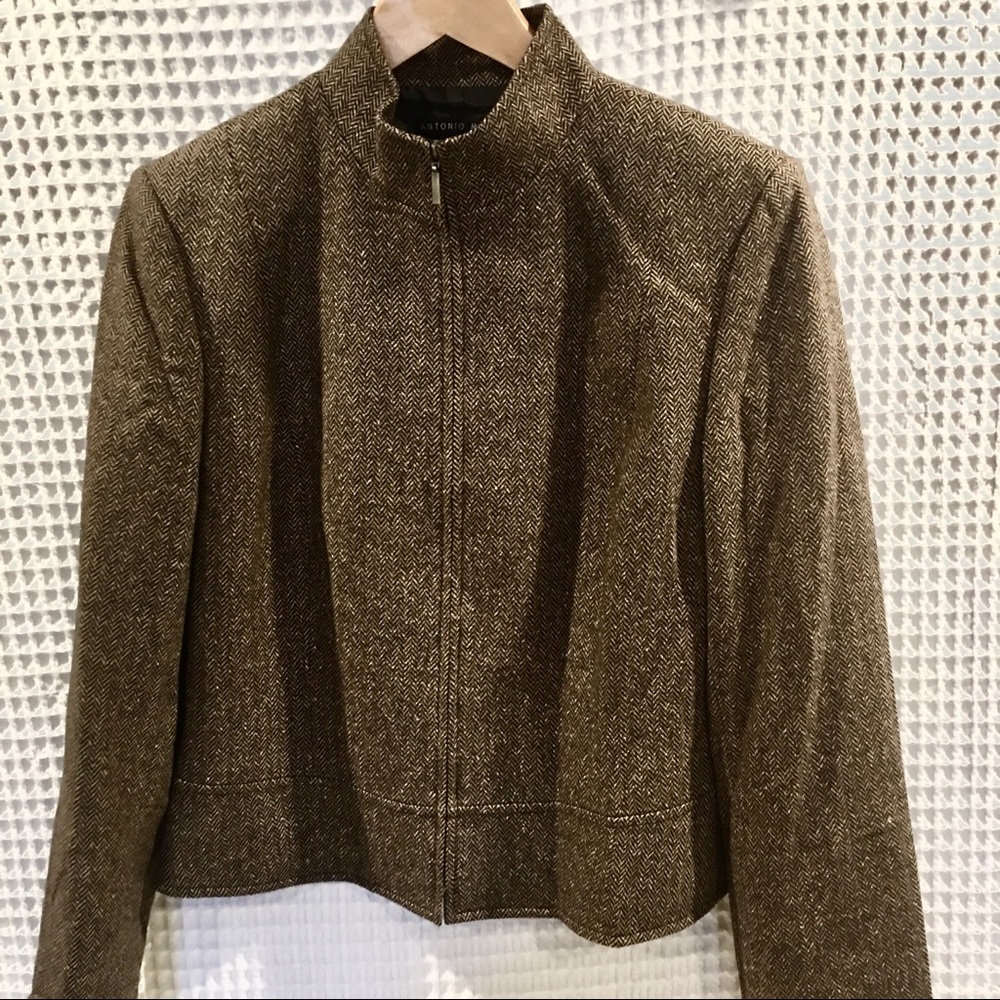 Brand New Antonio Melanie wool & silk blend jacket